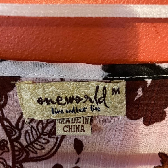 Emerald live and let live blouse with ties - Picture 4 of 4